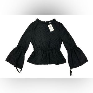 NLW Longsleeve Sheer Blouse